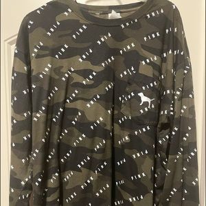 PINK CAMO SHIRT.  NWOT